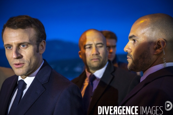 Emmanuel Macron , grand debat national à Greoux-les-bains