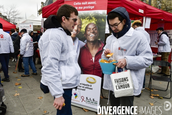 Journée mondiale de lutte contre le SIDA, Paris