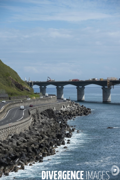 Chantier de la Nouvelle Route du littoral