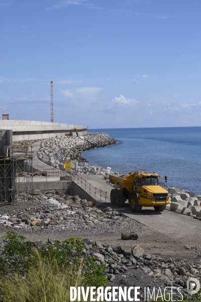 Chantier de la Nouvelle Route du littoral