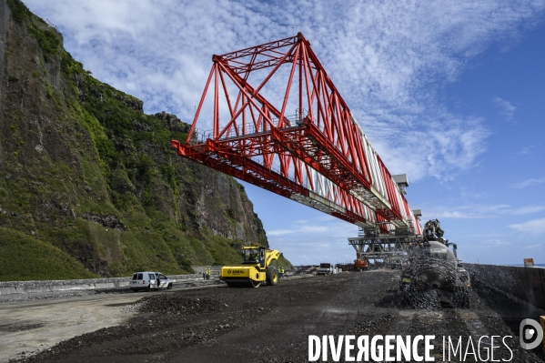 Chantier de la Nouvelle Route du littoral