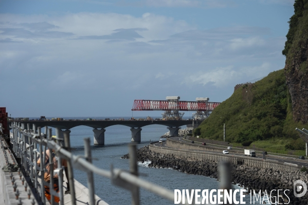 Chantier de la Nouvelle Route du littoral