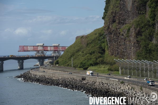 Chantier de la Nouvelle Route du littoral