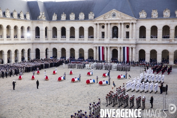 L Hommage national aux treize militaires morts pour la France en opération au Mali