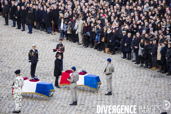 L Hommage national aux treize militaires morts pour la France en opération au Mali