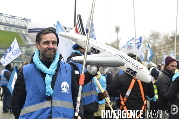 Grève du 5 décembre 2019 à Paris. National strike of 5 December 2019 in Paris.