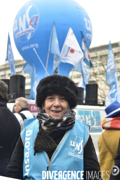 Grève du 5 décembre 2019 à Paris. National strike of 5 December 2019 in Paris.