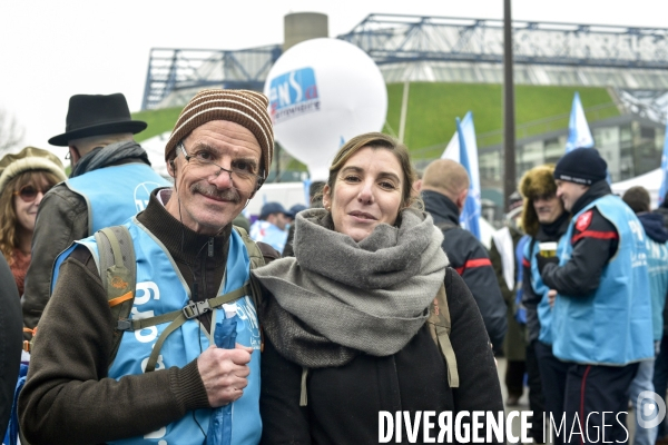 Grève du 5 décembre 2019 à Paris. National strike of 5 December 2019 in Paris.