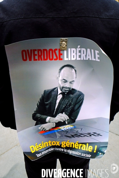 Manifestation contre la réforme des retraites.