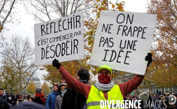 Manifestation contre la réforme des retraites.