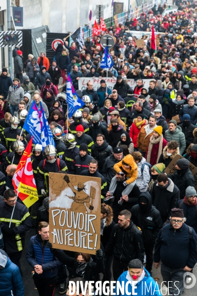 Manifestation contre la réforme des retraites à Nantes