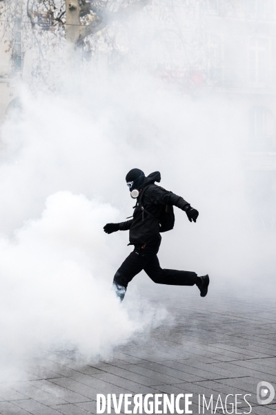 Manifestation contre la réforme des retraites à Nantes