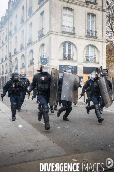 Manifestation contre la réforme des retraites à Nantes