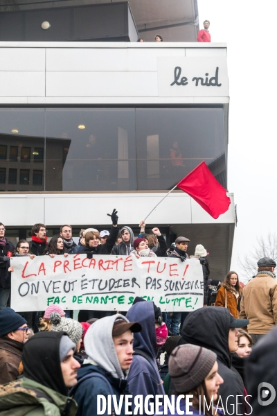 Manifestation contre la réforme des retraites à Nantes