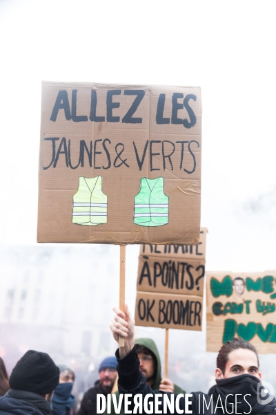 Manifestation contre la réforme des retraites à Nantes