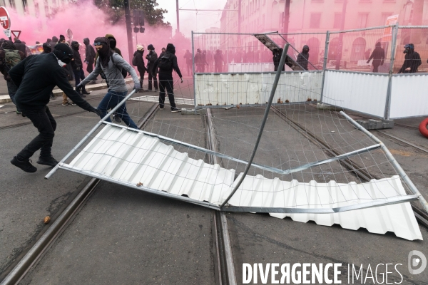 Manifestation contre la réforme des retraites à Nantes