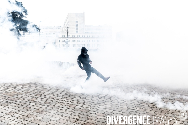 Manifestation contre la réforme des retraites à Nantes