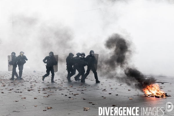 Manifestation contre la réforme des retraites à Nantes