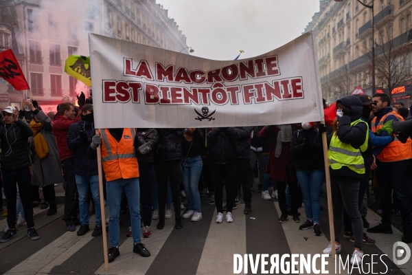 Manifestation contre la réforme des retraites le 05 Décembre 2019 à Paris