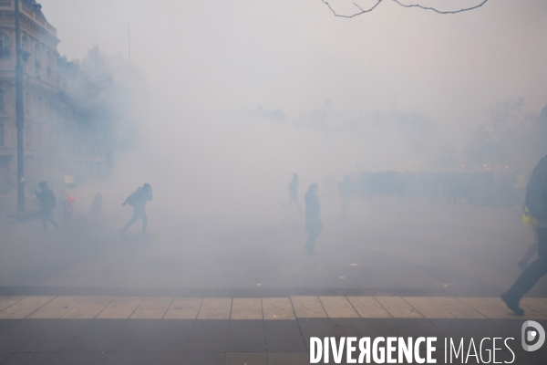 Manifestation contre la réforme des retraites le 05 Décembre 2019 à Paris