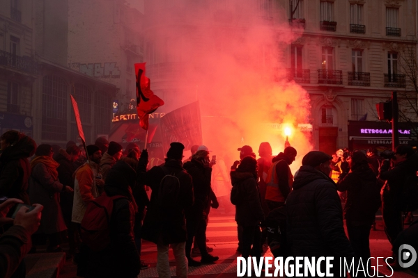 Manifestation contre la réforme des retraites le 05 Décembre 2019 à Paris