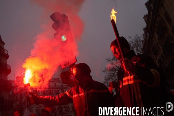 Manifestation contre la réforme des retraites le 05 Décembre 2019 à Paris