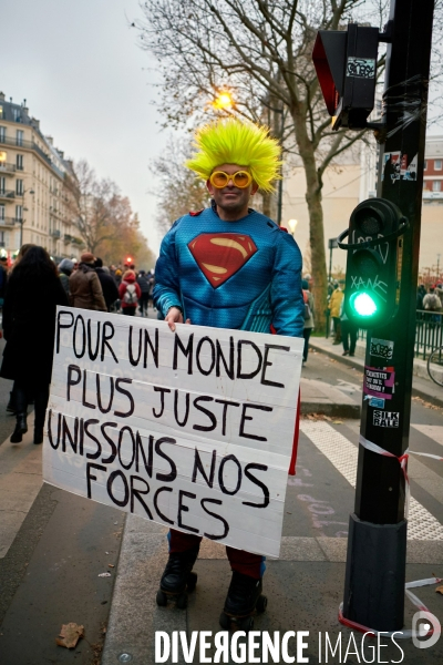 Manifestation contre la réforme des retraites le 05 Décembre 2019 à Paris