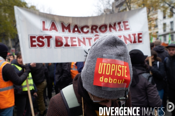 Manifestation contre la réforme des retraites le 05 Décembre 2019 à Paris