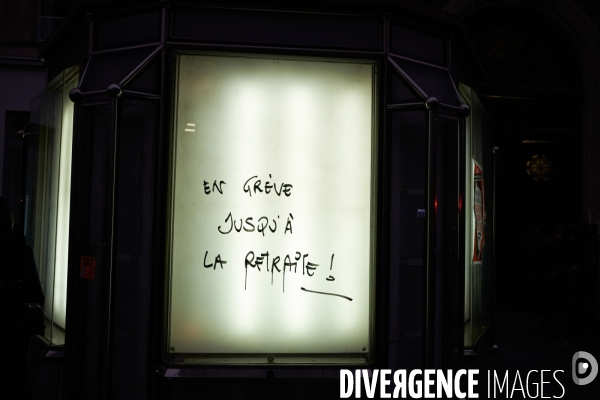 Manifestation contre la réforme des retraites le 05 Décembre 2019 à Paris