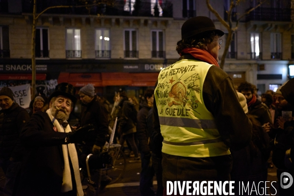 Manifestation contre la réforme des retraites le 05 Décembre 2019 à Paris