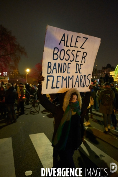 Manifestation contre la réforme des retraites le 05 Décembre 2019 à Paris