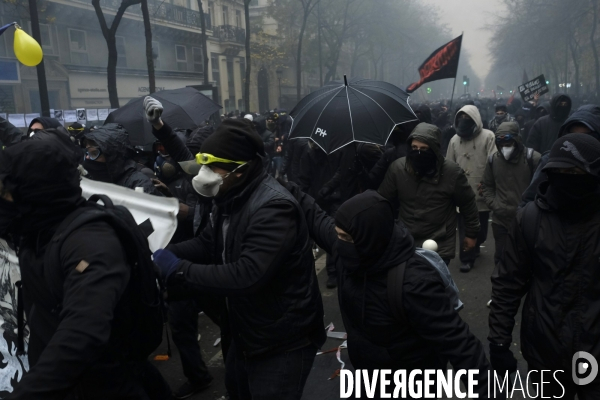 Manifestation contre la réforme des retraites Paris 2019. Protests Against Pension Reforms in Paris.