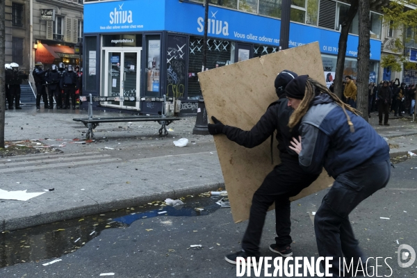 Manifestation contre la réforme des retraites Paris 2019. Protests Against Pension Reforms in Paris.