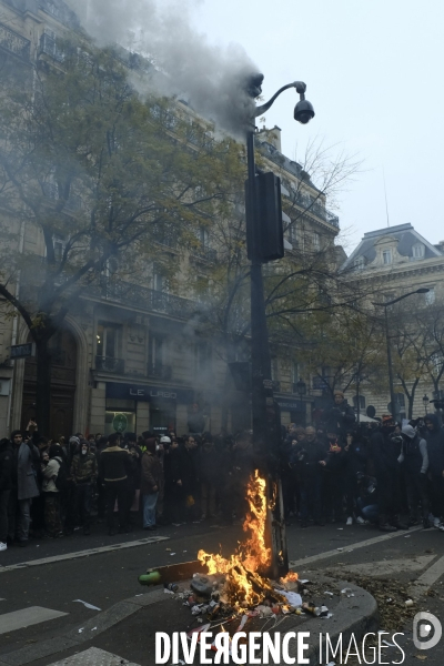 Manifestation contre la réforme des retraites Paris 2019. Protests Against Pension Reforms in Paris.