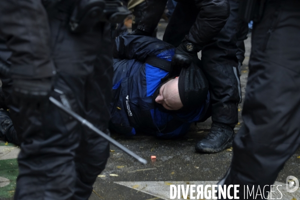 Manifestation contre la réforme des retraites Paris 2019. Protests Against Pension Reforms in Paris.