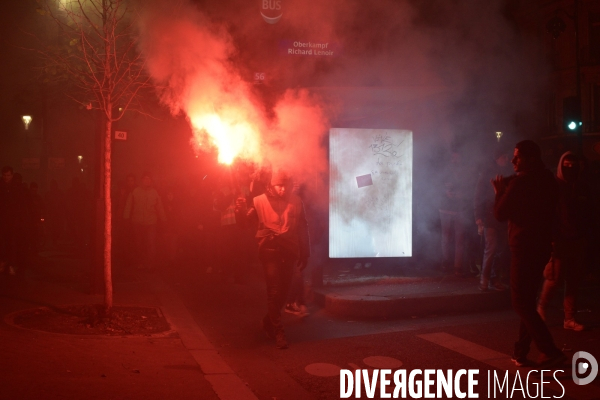 Manifestation pour la Grève du 5 décembre 2019 à Paris. National strike of 5 December 2019 in Paris.