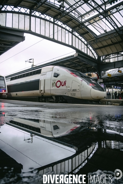 Début de la grève à la gare de l Est