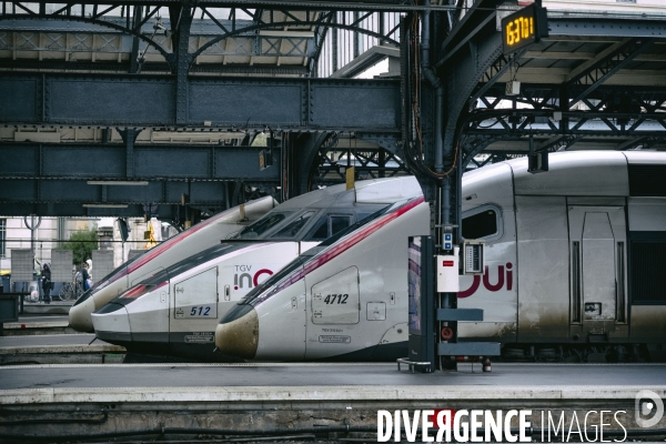 Début de la grève à la gare de l Est