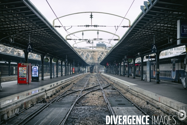 Début de la grève à la gare de l Est