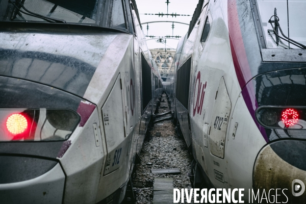 Début de la grève à la gare de l Est