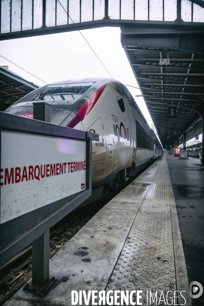 Début de la grève à la gare de l Est