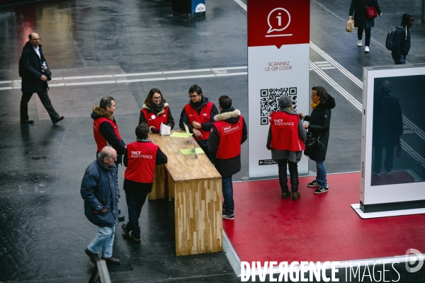 Début de la grève à la gare de l Est