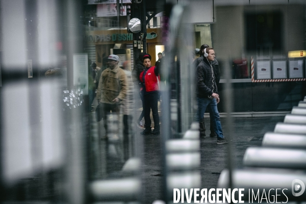 Début de la grève à la gare de l Est