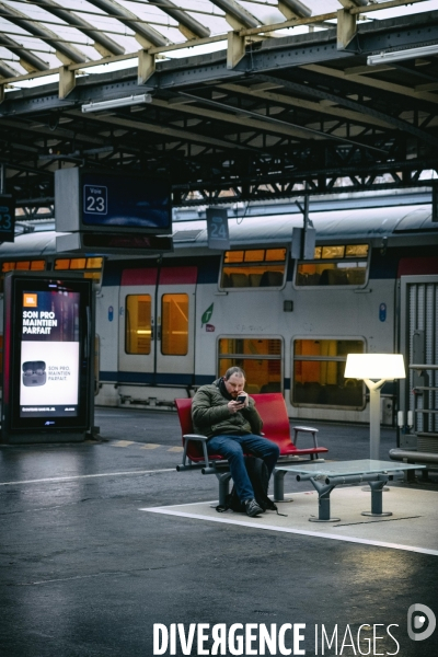 Début de la grève à la gare de l Est