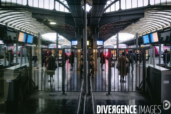 Début de la grève à la gare de l Est