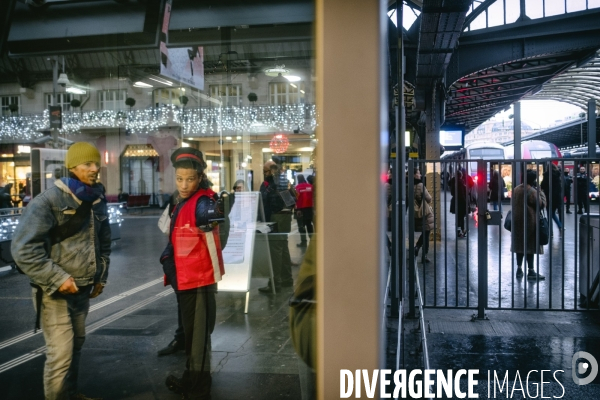 Début de la grève à la gare de l Est