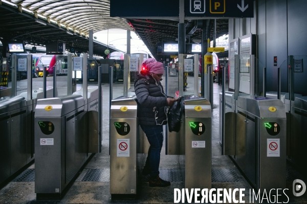 Début de la grève à la gare de l Est