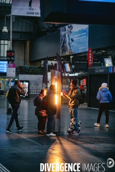 Début de la grève à la gare de l Est