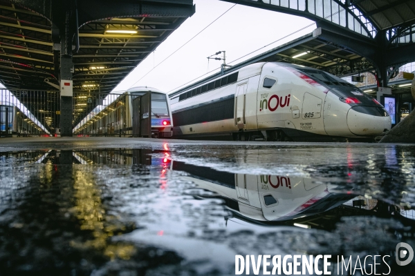 Début de la grève à la gare de l Est