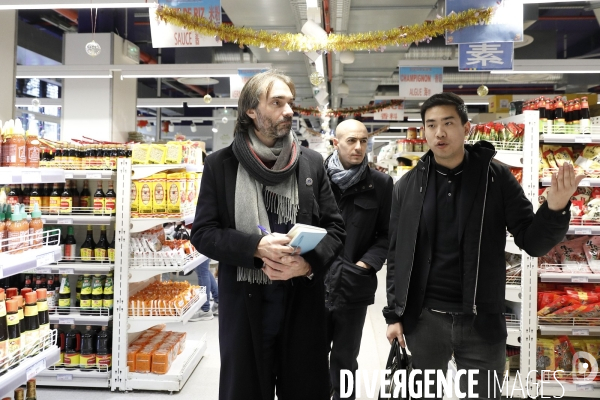 Cédric VILLANI en campagne dans le 13ème arrondissement de Paris